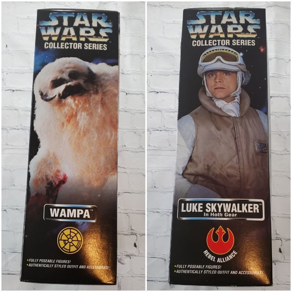 💙NIB Vintage Star Wars Collector Series Luke vs Wampa Figures - Picture 3 of 12